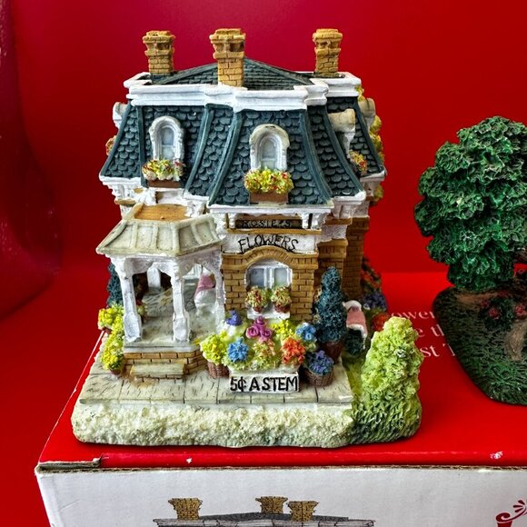 VTG LIBERTY FALLS ROSIE'S FLOWER SHOP & OLDEST TREE AH178 ORIGINAL BOX - Picture 2 of 14